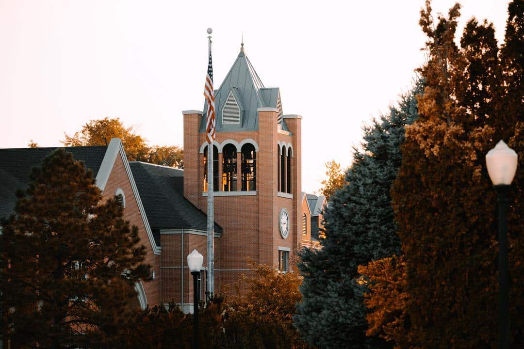 campus during fall