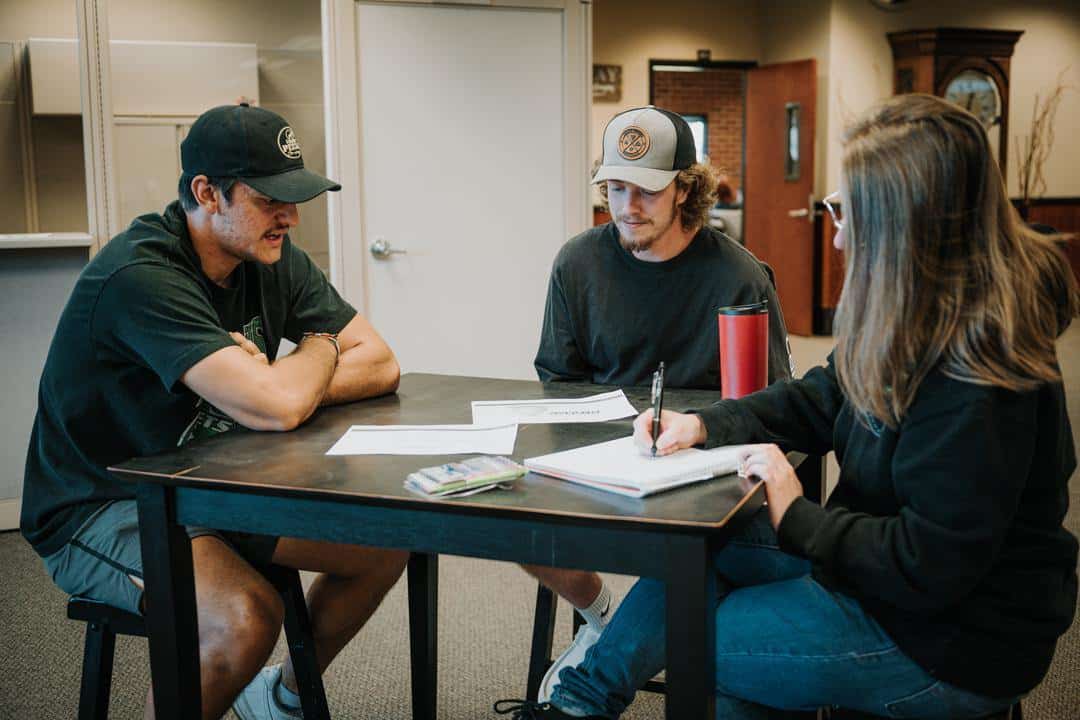 students taking notes together. While there are many business schools and business administration programs available, we invite you to see how a bachelor's degree from NNU stands out from the rest.