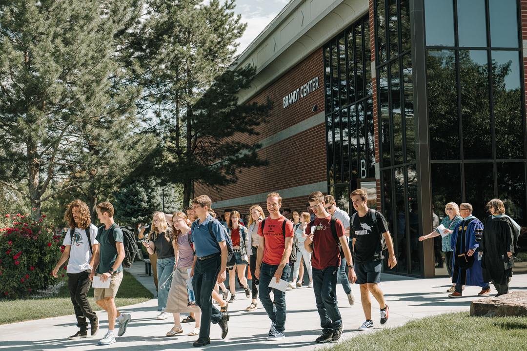 Students Leaving Brandt Center