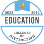 Colleges of Distinction logo Education 2023-2024