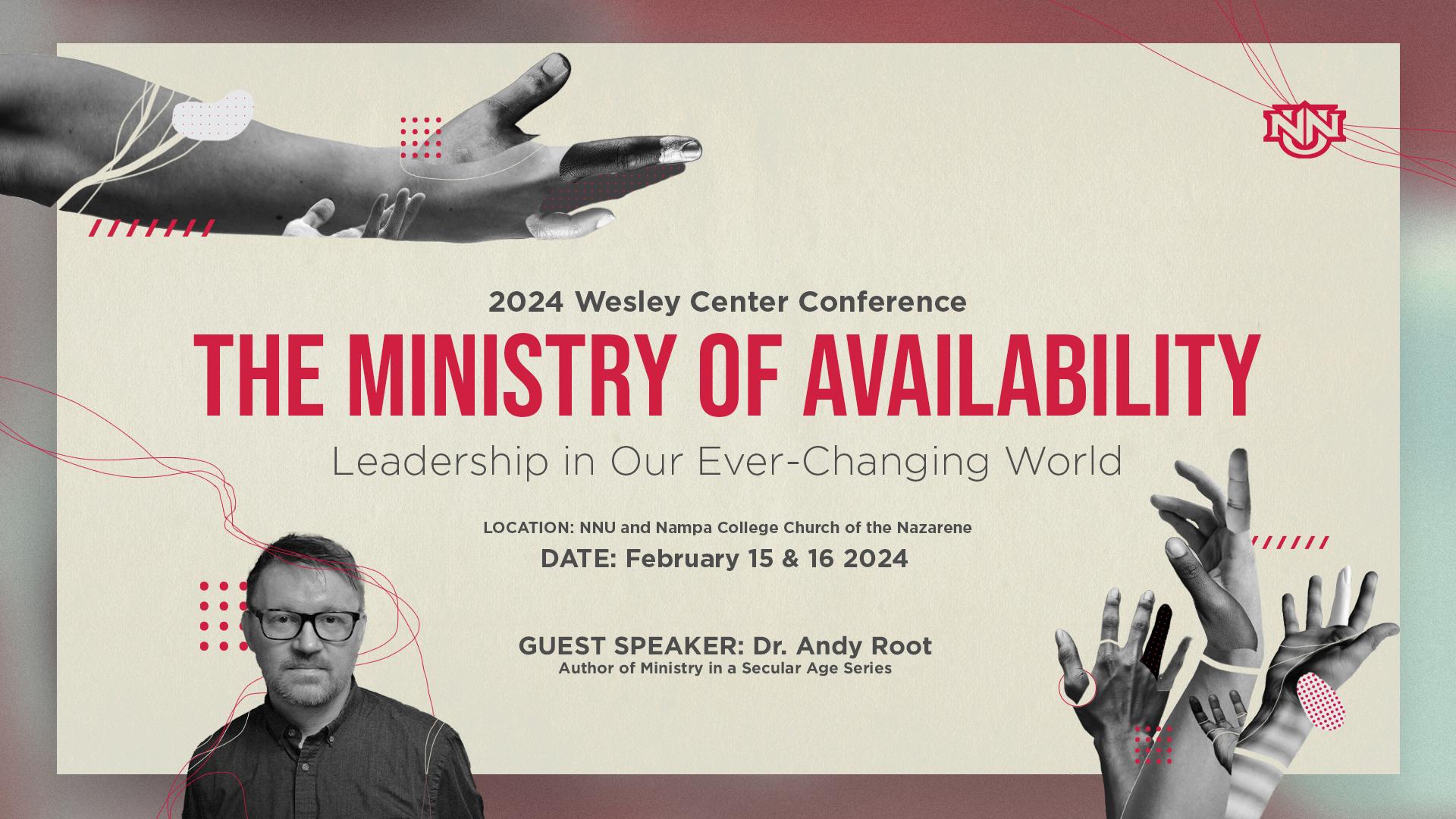 2024 Ministry of Availability flyer for Wesley Center Conference