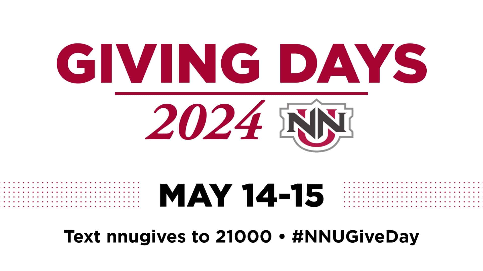 Giving Days 2024, May 14-15