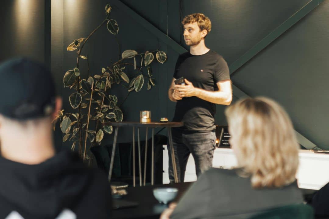 Speaking to small group