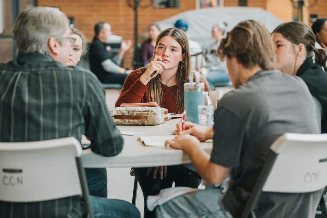 Discussion around table