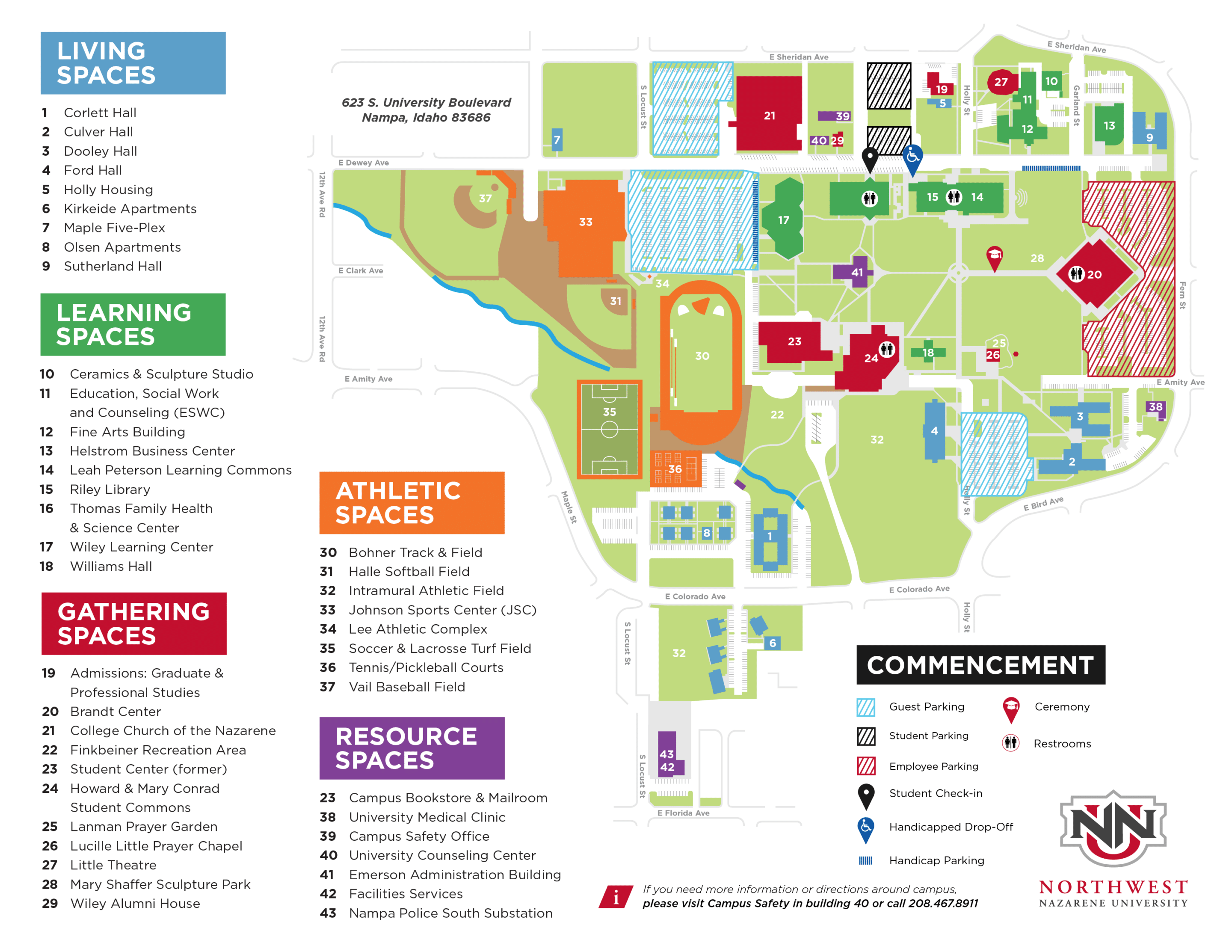 Commencement map