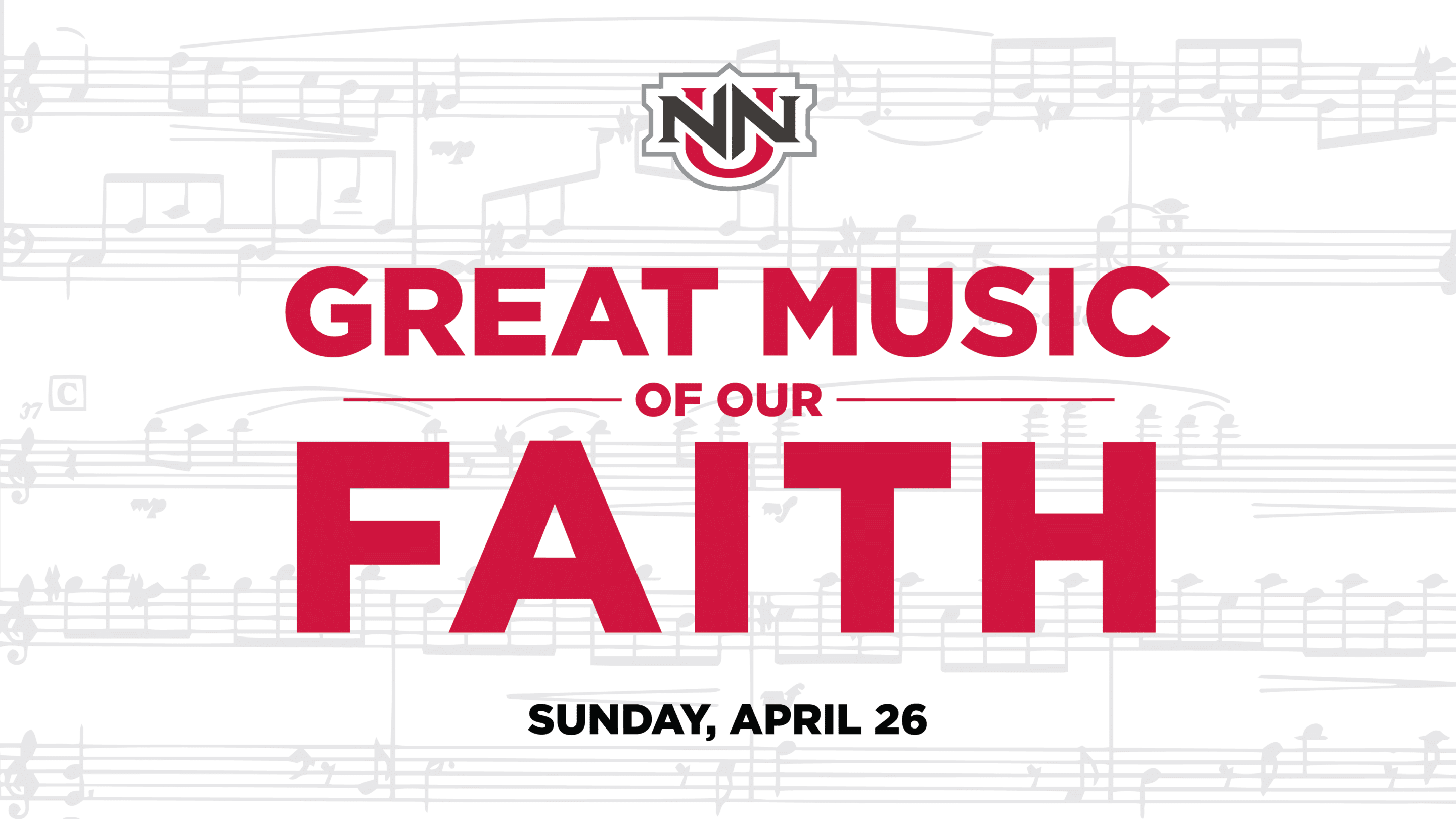 Great Music of Our Faith: NNU Music Department Event