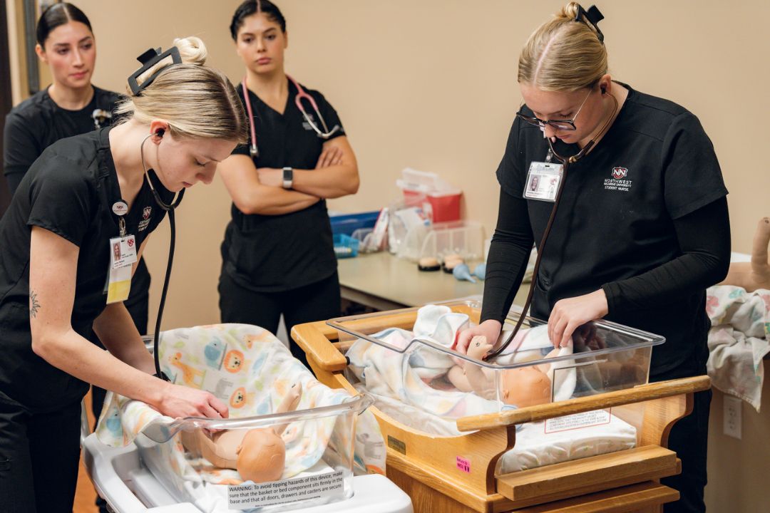 Nursing students in class