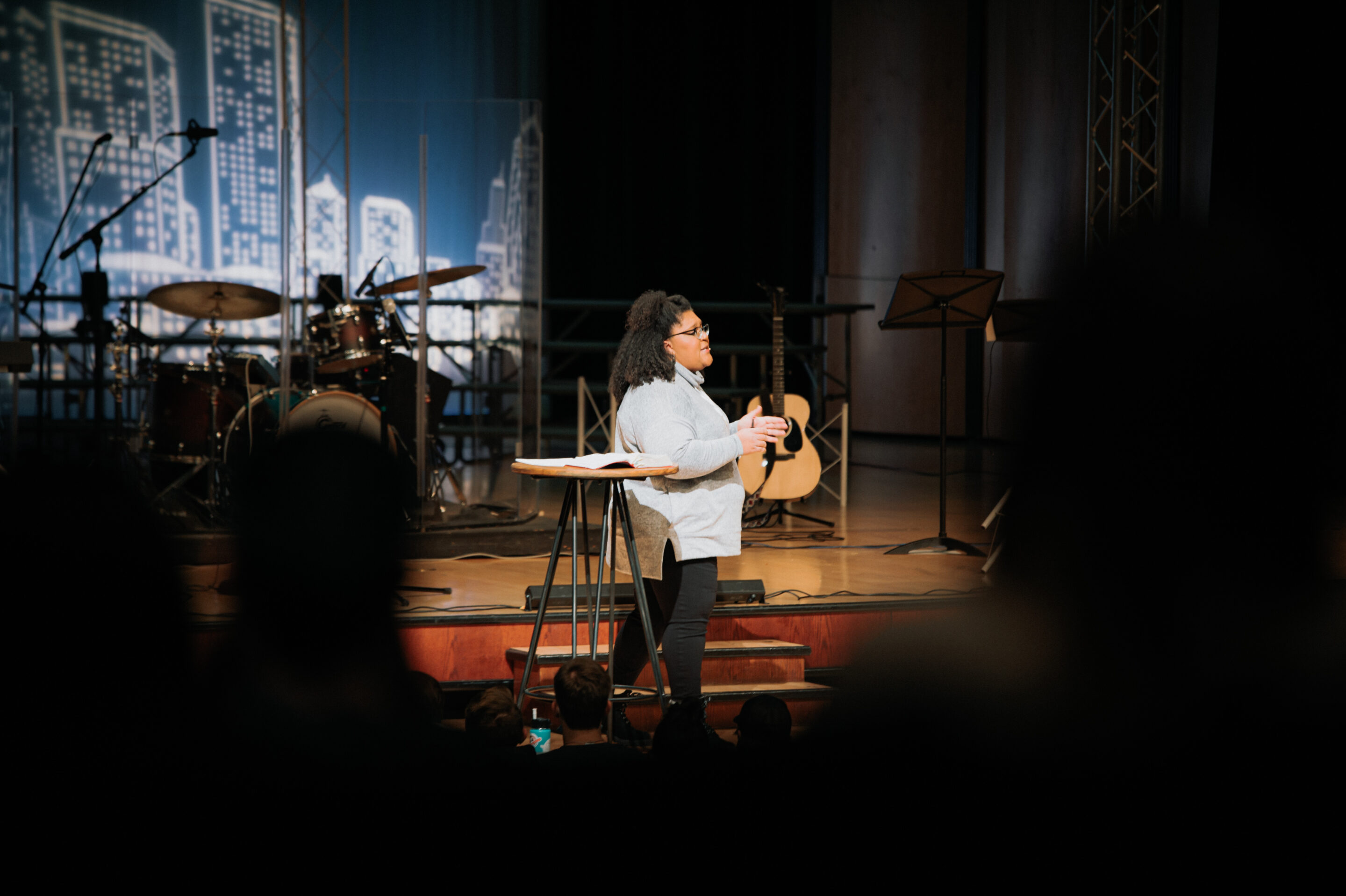 ashley gage preaching in the brandt center